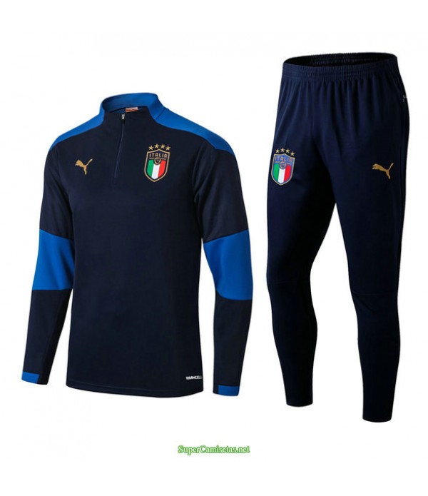 Tailandia Chandal De Foot Italia Azul Real 2021