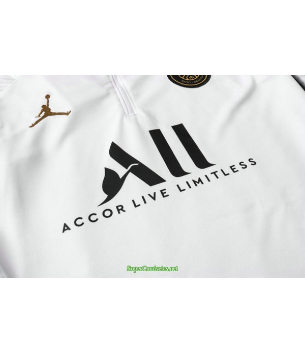 Tailandia Chandal De Foot Jordan Psg Blanco 2021