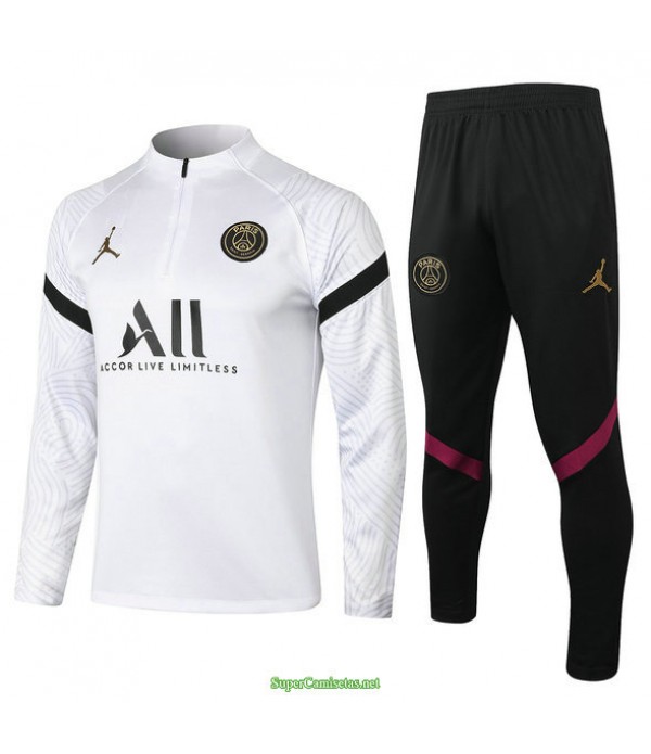 Tailandia Chandal De Foot Jordan Psg Blanco 2021