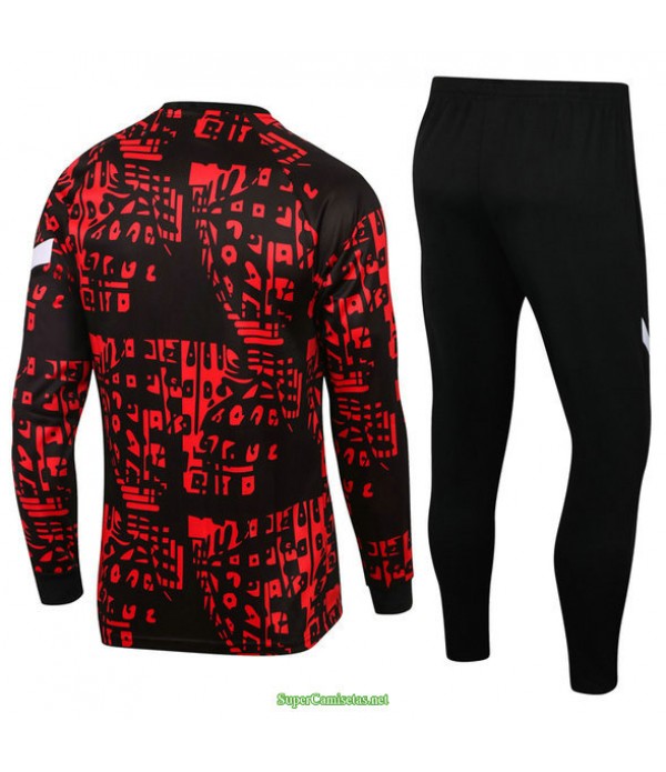 Tailandia Chandal De Foot Liverpool Rojo/negro Col Rond 2021