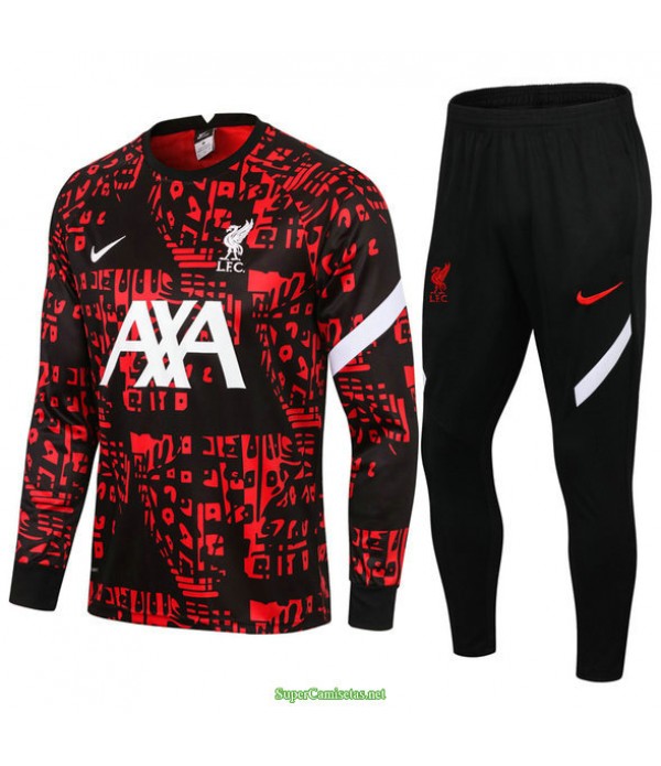 Tailandia Chandal De Foot Liverpool Rojo/negro Col Rond 2021