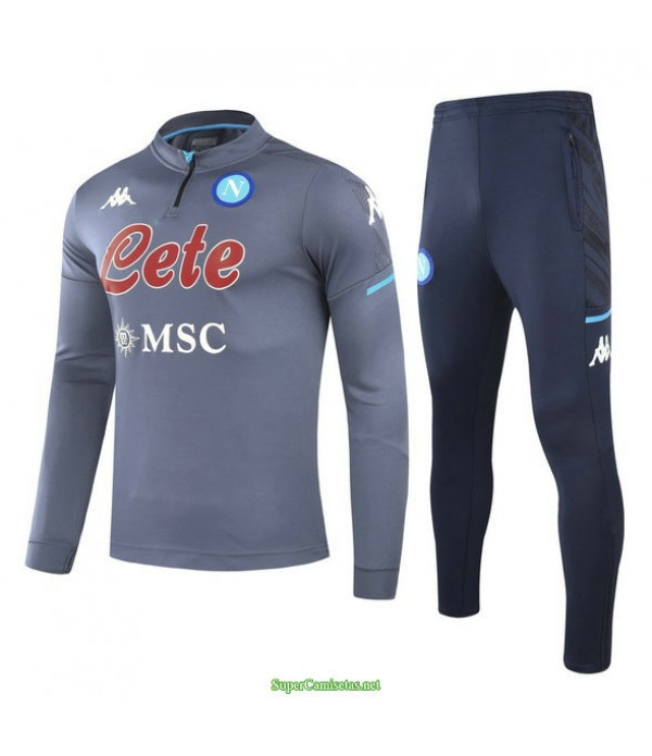 Tailandia Chandal De Foot Napoli Gris 2021