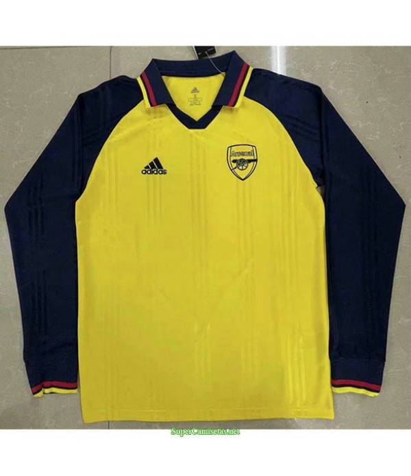 Tailandia Equipacion Camiseta Arsenal Amarillo Man...