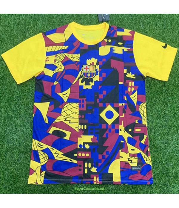 Tailandia Equipacion Camiseta Barcelona Amarillo 2021
