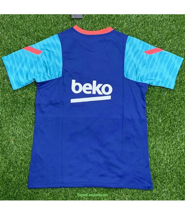 Tailandia Equipacion Camiseta Barcelona Pre Match Entrenamiento Azul 2021