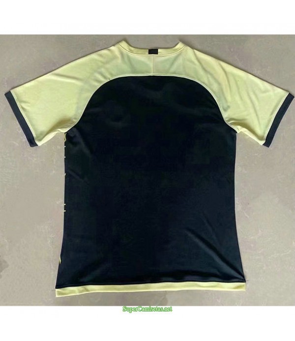 Tailandia Equipacion Camiseta Club America Pre Match Entrenamiento Amarillo/azul Oscuro 2021
