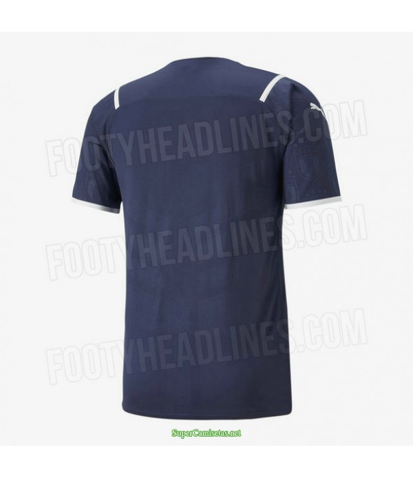 Tailandia Equipacion Camiseta Italia Portero Azul 2021