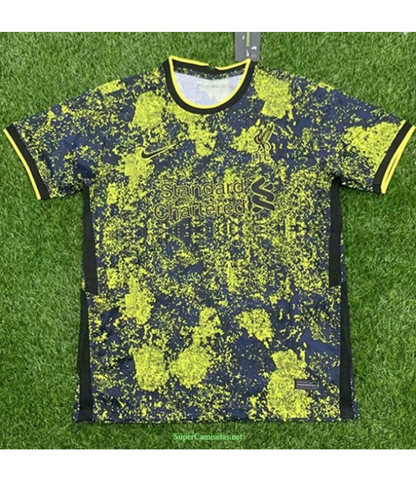Tailandia Equipacion Camiseta Liverpool Negro/amar...
