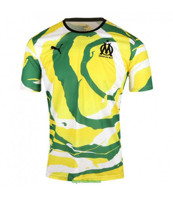 Tailandia Equipacion Camiseta Marsella Om Africa 2021collectors Amarillo/verde 2021