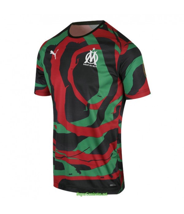 Tailandia Equipacion Camiseta Marsella Om Africa 2021collectors Negro/verde/rojo 2021
