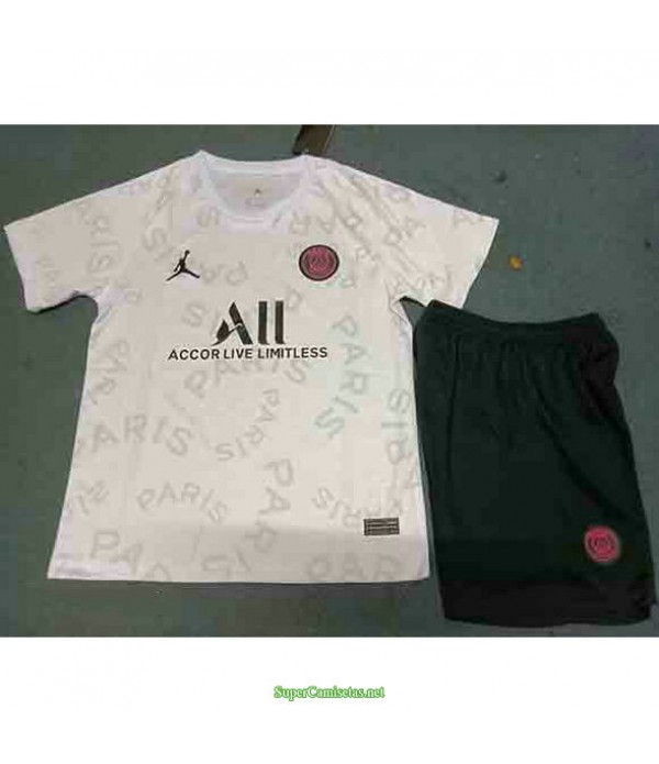 Tailandia Equipacion Camiseta Psg Paris Ninos Blanco Entrenamiento Suit 2021
