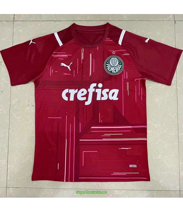 Tailandia Equipacion Camiseta Palmeiras Rojo Portero 2021