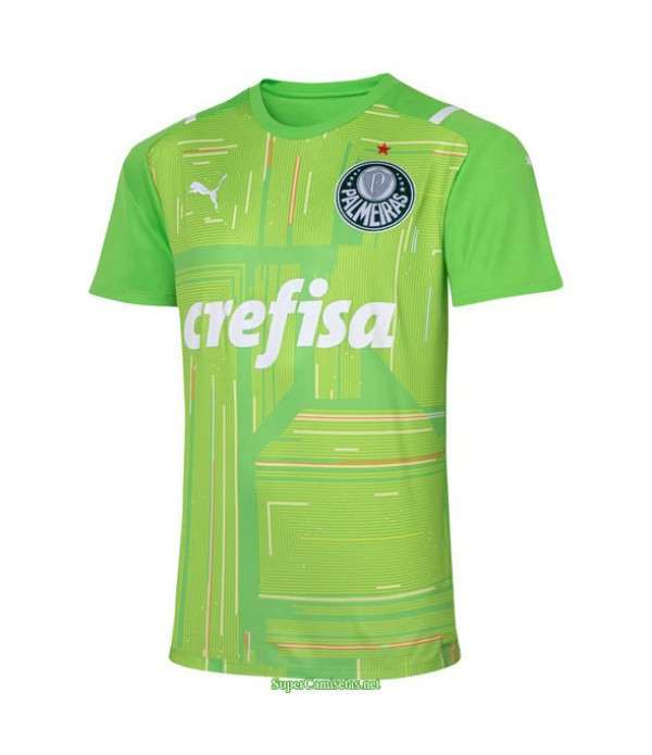 Tailandia Equipacion Camiseta Palmeiras Verde Portero 2021