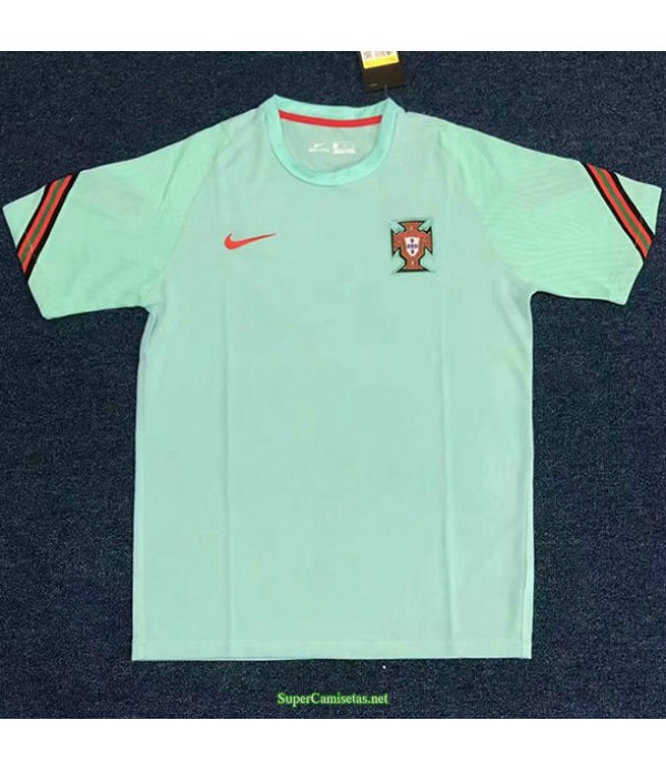 Tailandia Equipacion Camiseta Portugal Pre Match Entrenamiento Verde 2021