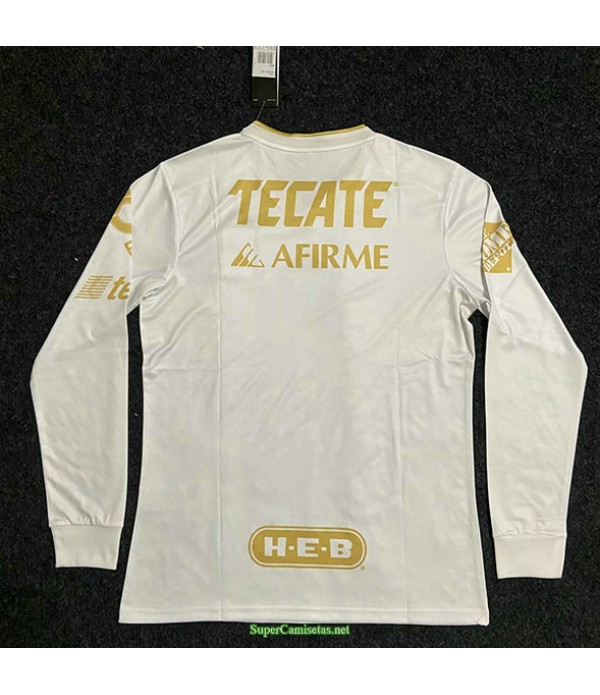 Tailandia Equipacion Camiseta Tiger Manga Larga Blanco 2021
