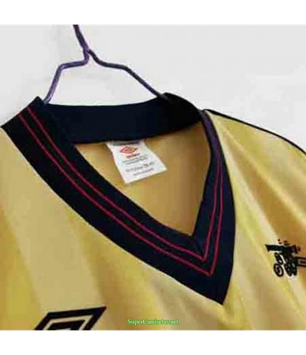 Tailandia Segunda Equipacion Camiseta Arsenal Amarillo Hombre 1984 86