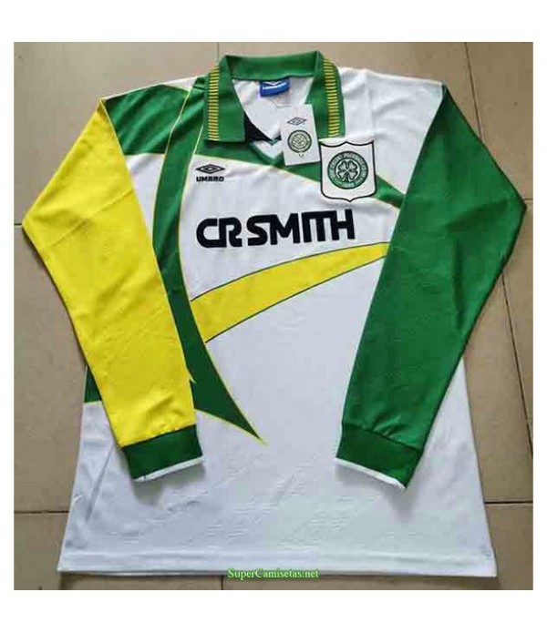 Tailandia Segunda Equipacion Camiseta Celtics Manga Larga Hombre 1994 95