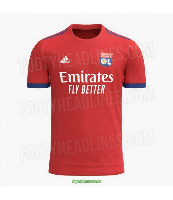 Tailandia Segunda Equipacion Camiseta Lyon Rojo 20...