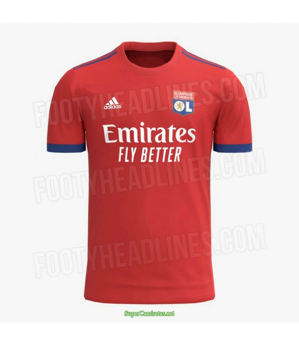 Tailandia Segunda Equipacion Camiseta Lyon Rojo 2021