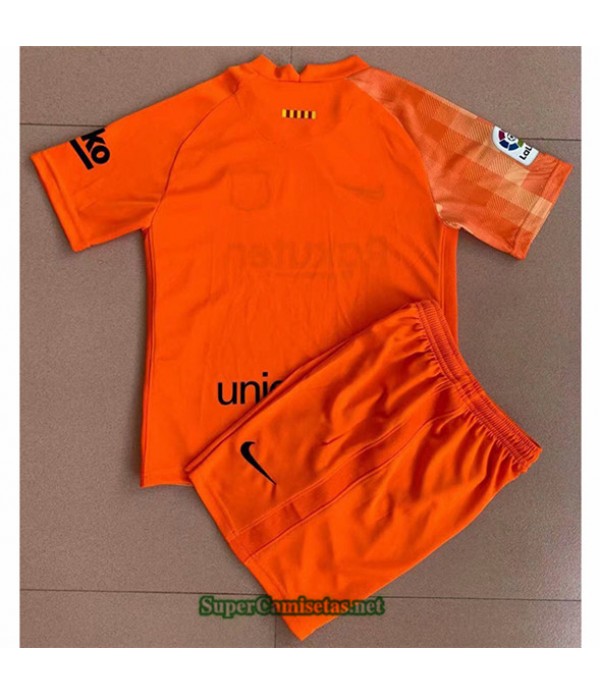 Tailandia Portero Equipacion Camiseta Barcelona Enfant Naranja 2021 2022