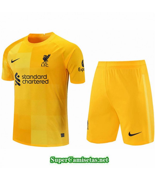 Tailandia Portero Equipacion Camiseta Liverpool Amarillo 2021 2022