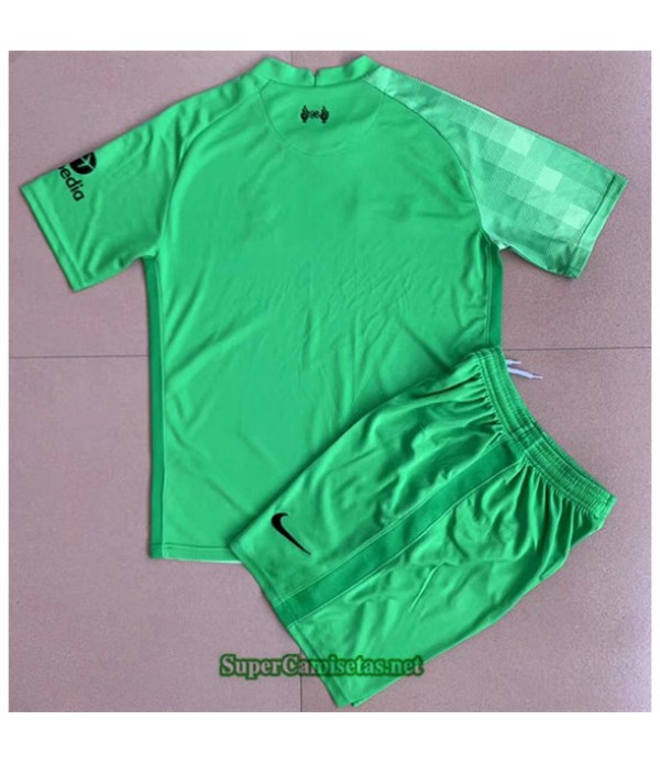 Tailandia Portero Equipacion Camiseta Liverpool Enfant Verde 2021 2022