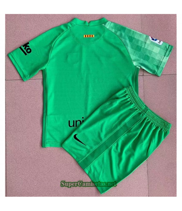 Tailandia Portero Equipacion Kit De Camiseta Barcelona Enfant Verde 2021 2022