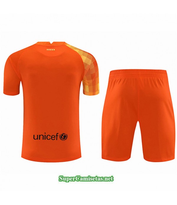 Tailandia Portero Equipacion Kit De Camiseta Barcelona Naranja 2021 2022