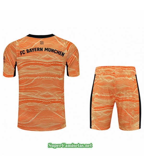 Tailandia Portero Equipacion Kit De Camiseta Bayern Munich Naranja 2021 2022