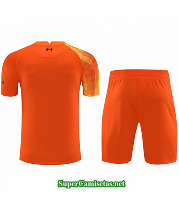Tailandia Portero Equipacion Kit De Camiseta Liverpool Naranja 2021 2022