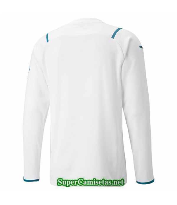 Tailandia Segunda Equipacion Camiseta Manchester City Manga Larga 2021 2022
