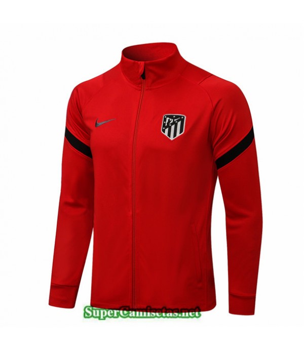 Tailandia Camiseta Atletico Madrid Chaqueta Rojo 2021/22 Cuello Alto