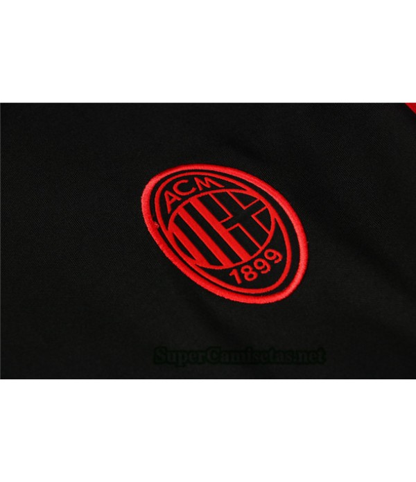 Tailandia Camiseta Kit De Entrenamiento Ac Milan Negro 2021/22