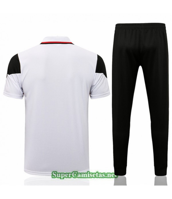 Tailandia Camiseta Kit De Entrenamiento Ac Milan Polo Blanco 2021/22
