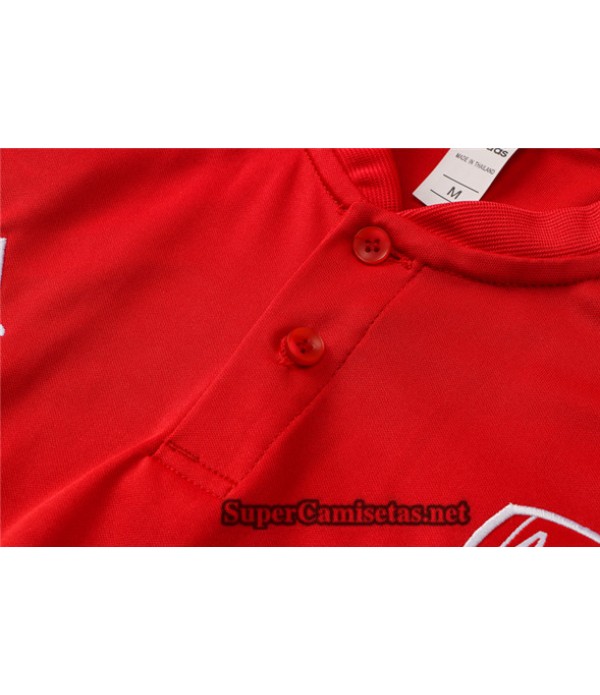 Tailandia Camiseta Kit De Entrenamiento Arsenal Polo Rojo 2021/22