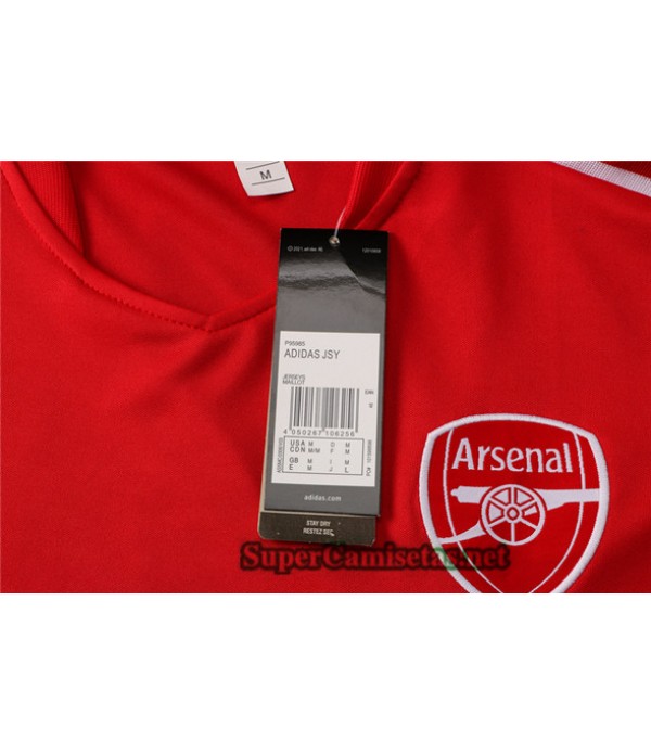 Tailandia Camiseta Kit De Entrenamiento Arsenal Rojo 2021/22