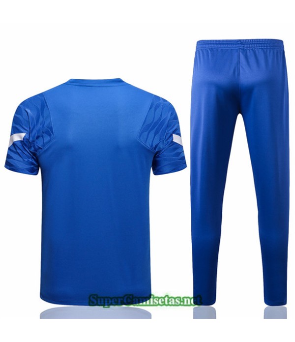 Tailandia Camiseta Kit De Entrenamiento Barcelona Azul 2021/22