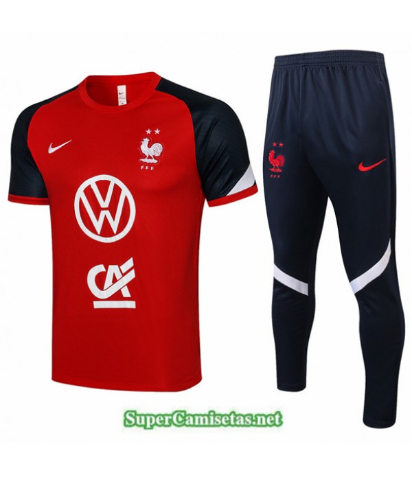Tailandia Camiseta Kit De Entrenamiento Francia Rojo 2021/22