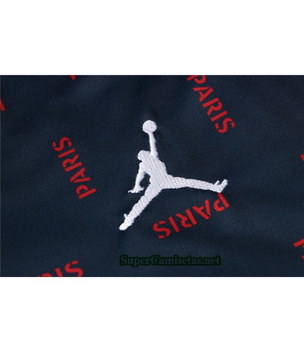 Tailandia Camiseta Kit De Entrenamiento Jordan Psg Azul Marino 2021/22
