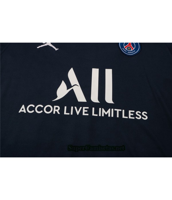Tailandia Camiseta Kit De Entrenamiento Jordan Psg Azul Marino 2021/22