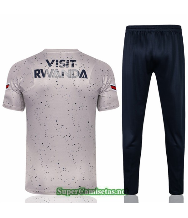 Tailandia Camiseta Kit De Entrenamiento Jordan Psg Gris Claro 2021/22