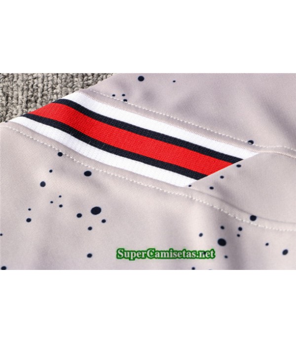 Tailandia Camiseta Kit De Entrenamiento Jordan Psg Gris Claro 2021/22