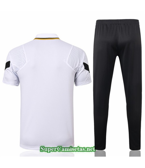 Tailandia Camiseta Kit De Entrenamiento Jordan Psg Polo Blanco 2021/22