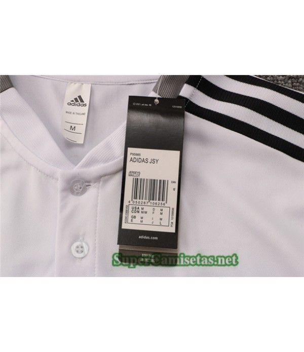 Tailandia Camiseta Kit De Entrenamiento Juventus Polo Blanco 2021/22