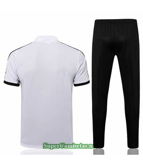 Tailandia Camiseta Kit De Entrenamiento Juventus Polo Blanco/negro 2021/22
