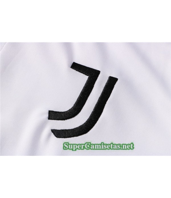 Tailandia Camiseta Kit De Entrenamiento Juventus Polo Blanco/negro 2021/22