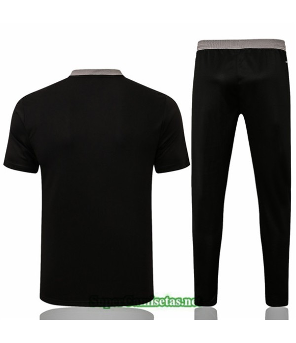 Tailandia Camiseta Kit De Entrenamiento Juventus Polo Negro 2021/22