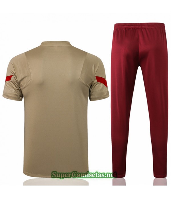 Tailandia Camiseta Kit De Entrenamiento Liverpool Caqui 2021/22