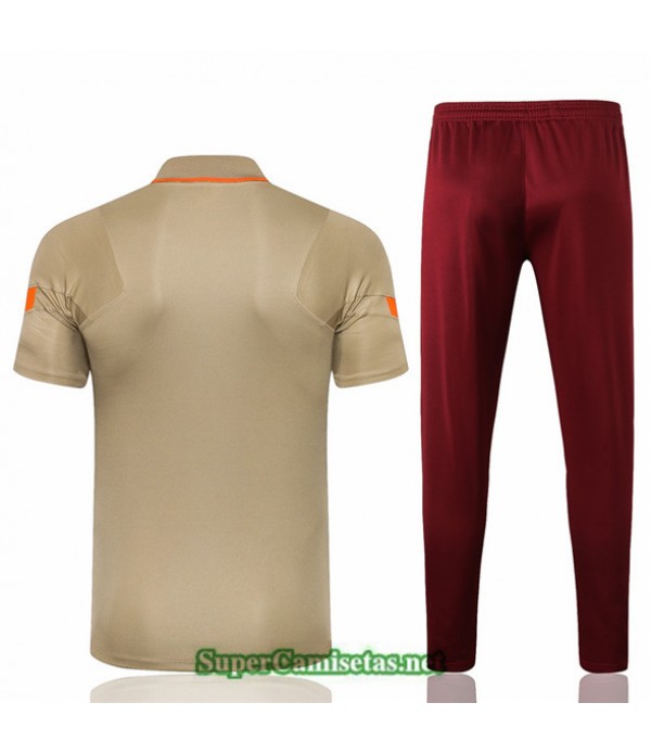 Tailandia Camiseta Kit De Entrenamiento Liverpool Polo Caqui 2021/22