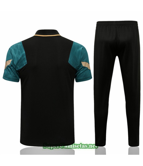 Tailandia Camiseta Kit De Entrenamiento Liverpool Polo Negro 2021/22